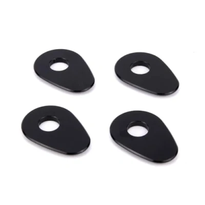 Abbildung von Aharon Motorrad LED Blinkerhalter im 4er Pack Kompatibel mit Yamaha, M8/M10 Gewinde Blinkerplatten ABS Plastic Montageplatten Adapterplatten Blinkleuchten Blinker für Motorräder