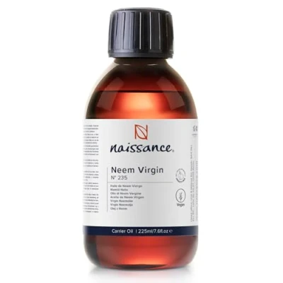 Abbildung von Naissance Neemöl Nativ (Niemöl) (Nr. 235) 225ml Reines, Natürliches, Feuchtigkeitsspendend, Nährend &amp; Pflegend für Haare, Gesicht, Haut, Nägel