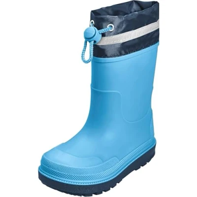 Abbildung von Playshoes Regenstiefel Unisex Kinder Gummistiefel, Blau Stulpe, 28 EU