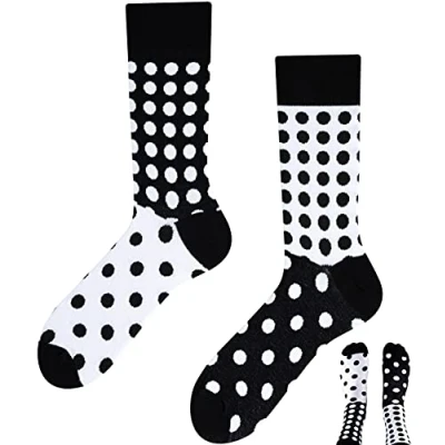 Abbildung von TODO Colours Lustige Socken mit Motiv Mehrfarbige, Bunte, Verrückte für die Lebensfreude (39 42, Punkte Socken, numeric_39)