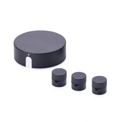 Abbildung von ORION LIGHTSTYLE Verteilerset mit Verteilerdose inkl. 3 Pins Deckenpin Baldachin Deckendose Rosette Abzweigdose Abdeckung Schwarz