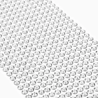 Abbildung von Movoja Silberne Strasssteine runde Glitzersteine 624 Stück 5 mm selbstklebend zum Verzieren und Basteln Schmucksteine aufkleben Steinchen Dekosteine Bastelsteine Silber