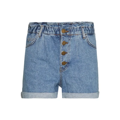 Abbildung von ONLY Onlcuba LIFE Paperbag DNM NOOS Jeans Shorts, Damen, Größe: Medium, Medium blue denim