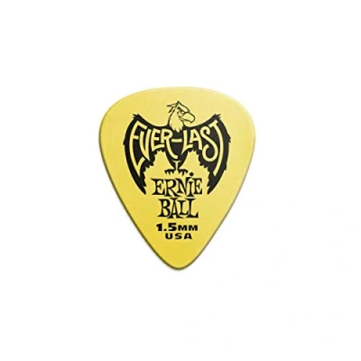 Abbildung von Ernie Ball Everlast Plektron, 1,5 mm, gelb, 12 Stück