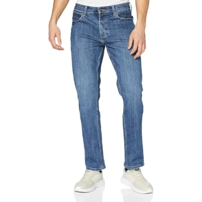 Abbildung von Wrangler Regular FIT Authentic Jeans Straight Leg, Herren, Größe: 36x34, Blau