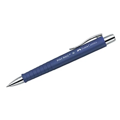 Abbildung von FABER CASTELL 241151 Kugelschreiber Poly Ball M, 0,5 mm, blau, 1 Stück, mit auswechselbarer Mine, dokumentenecht