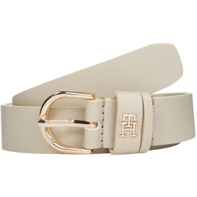 Abbildung von Tommy Hilfiger Essential Effortless Gürtel, Damen, Größe: 80, Beige