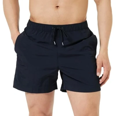 Abbildung von Tommy Hilfiger Medium Drawstring Badeshorts, Herren, Größe: XXL, Desert sky