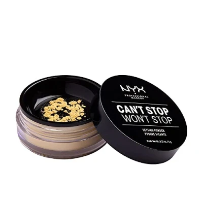 Abbildung von Nyx Professional Makeup CAN ́T STOP WON Setting Powder Fixierspray und Fixierpuder, Damen, Größe: 6 g, banana