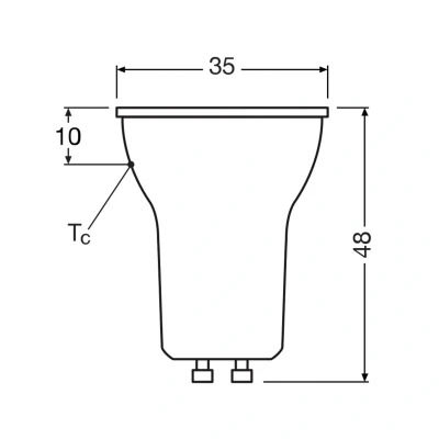 Abbildung von OSRAM LED SPOT PAR11 35 Reflektorlampe, Sockel GU10, 3W, 230lm, 2700K, warmweißes Licht, sehr geringer Energieverbrauch, lange Lebensdauer, sofort 100% keine Aufwärmzeit