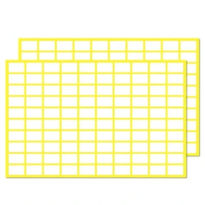 Abbildung von 13 x 8 mm, Aufkleber Etiketten Selbstklebend Klebeetiketten zum Beschriften Weiß (2000 Stück)