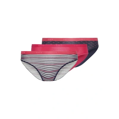 Abbildung von DIM Pocket Brief 3 PACK Slip, Damen, Größe: 38/40, Pink/dark blue/dark blue