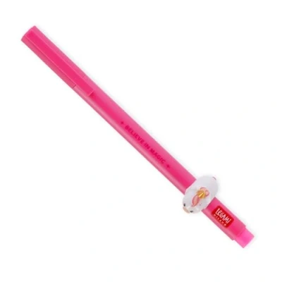 Abbildung von LEGAMI Gelstift Lovely Friends, dekoratives Tier, abnehmbar und neu kombinierbar, verhindert Rollen, rosa Tinte, feine 0,5 mm Spitze, Thema Unicorn