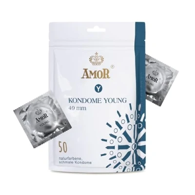 Abbildung von AMOR Premium Kondome, Enge Passform Ø 49 mm, 50 Stück