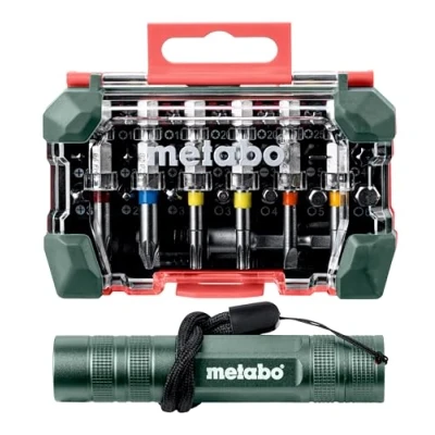 Abbildung von Metabo Bit Box SP + Mini Flashlight 626721000 Für präzise Schraubarbeiten 29 teilig