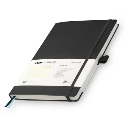 Abbildung von Lamy safari ncode digitales Notizbuch 192 seitiges digital paper Notebook in A5 schreiben auf echtem Papier mit digitaler Weiterverarbeitung Notizblock Smartpen