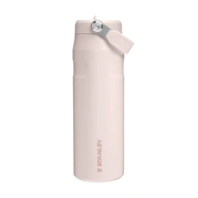 Abbildung von IceFlow Bottle Flip Straw 2.0 Trinkflasche mit Strohhalm 0.7L Thermobecher Kühlt 12 Stunden 3 Tage Eisgekühlt BPA frei Auslaufsicher Für Getränkehalter Spülmaschinenfest Rose Quartz