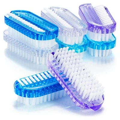 Abbildung von com four® 8X Handwaschbürste in bunten Farben Nagelbürsten für Hand und Nagel Reinigung Reinigungsbürste Hände Fingernägel Reinigungshilfe (8 Stück kräftig)