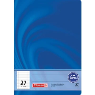 Abbildung von BRUNNEN Schulheft Premium Vivendi A4, Lineatur 27, 32 Blatt, blau