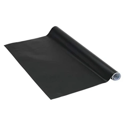 Abbildung von Venilia Tafelfolie schwarz, Blackboard, Kreidetafel Folie, Multifunktionstafel Schreibtafel selbstklebend, ohne Kreiden, 45cm x 1,5m, 150µm (Stärke: 0,15 mm), 53184