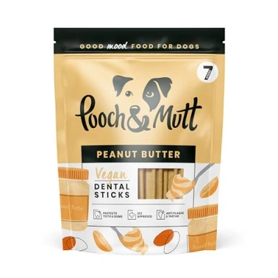 Abbildung von Pooch &amp; Mutt Training Dental Sticks für Hunde, mit Erdnussbuttergeschmack 1 Packung 7
