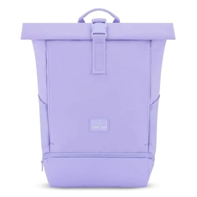 Abbildung von Johnny Urban Rucksack Damen &amp; Herren Lila Allen Medium Rolltop Mit Laptopfach für Uni Fahrrad Business 15L Nachhaltig Wasserabweisend