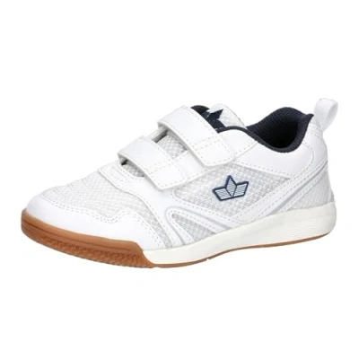 Abbildung von Lico Unisex Kinder Boulder V Hallenturnschuhe, Weiss Marine, 39 EU