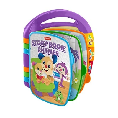 Abbildung von Fisher Price Lernspaß Liederbuch Baby, Baby Musik Buch ab 6 Monate, Musikspielzeug, Elektronisches Kinderbuch, Spielzeug mit Musik, Version: UK Englisch, CDH26