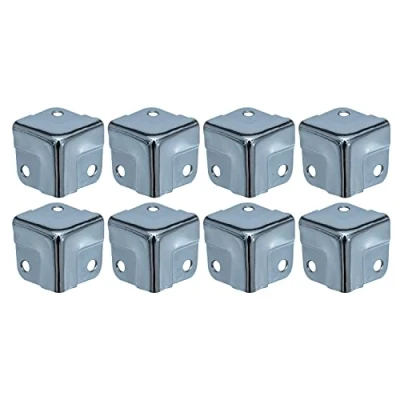 Abbildung von HMF 14965 09 Eckenschutz aus Metall für Koffer 8 Stück 18 x mm Silber verzinkt