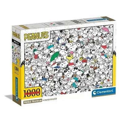 Abbildung von Clementoni 39804 Impossible Puzzle Peanuts 1000 Teile Für Erwachsene Und Kinder 14 Jahren, Geschicklichkeitsspiel Die Ganze Familie