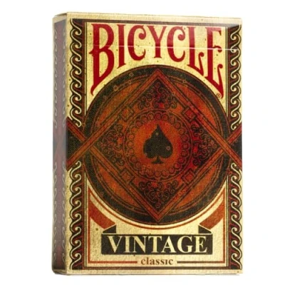 Abbildung von Fournier 1040828 Bicycle Vintage Kartenspiel für Sammler, Schwarz und Rot