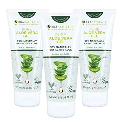 Abbildung von PraNaturals Aloe Vera Gel 200ml, Natürliche beruhigende &amp; nahrhafte (3er Pack)