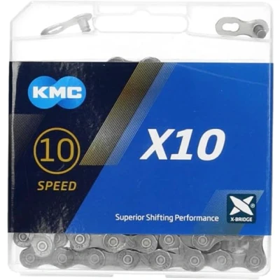 Abbildung von KMC Unisex Erwachsene Grey X10 10 Fach Kette, 114 Glieder, grau