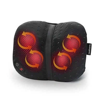 Abbildung von medisana CL 300 Shiatsu Massagekissen mit Wärmefunktion, individuelle ergonomische Anpassung an den Rücken 4 Massageköpfen für Schultern, Rücken, Beine und Nacken
