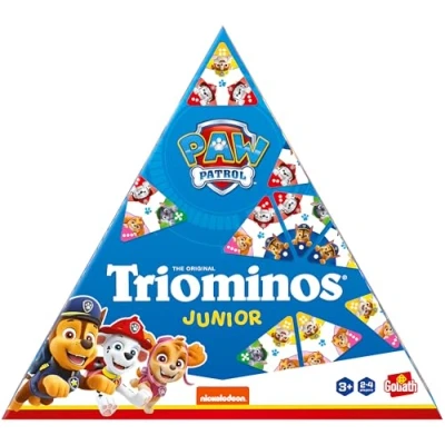 Abbildung von Goliath Triominos Junior Paw Patrol, Brettspiel für Kinder ab 3 Jahren, Gesellschaftsspiele die Ganze Familie, Patrol Spielzeug mit Chase, Skye and Marshall, Geeignet als Geschenk
