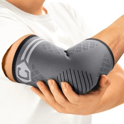 Abbildung von CAMBIVO Ellenbogenbandage x2, Tennisarm Bandage für Damen Herren, Arm Ellenbogen geeignet Arthritis, Sehnenentzündung, Ellenbogenschoner Sport, Golferarm und Armbandage