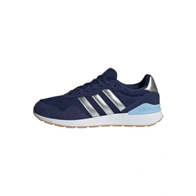 Abbildung von adidas Damen Run 60s 4.0 Shoes, Dark Blue/Silver met./Glow Blue, 41 1/3 EU