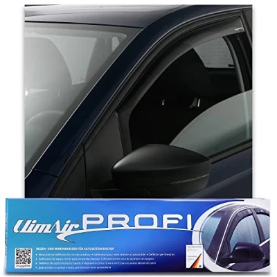 Abbildung von Windabweiser kompatibel mit Volkswagen Transporter T5 2003 2015 &amp; T6 , Rauchgrau