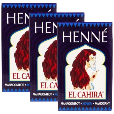 Abbildung von El Cahira Henna Mahagoni Rot Mahogany Acajou 3er Pack (3x 90g)