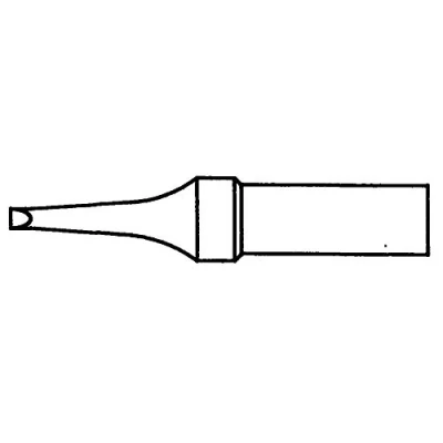 Abbildung von Weller Professional ET R (4ETR 1) Lötspitze Meißelform Schlank zum WE 1010, Breite 1,6 mm, Dicke 0,7 1 Stück