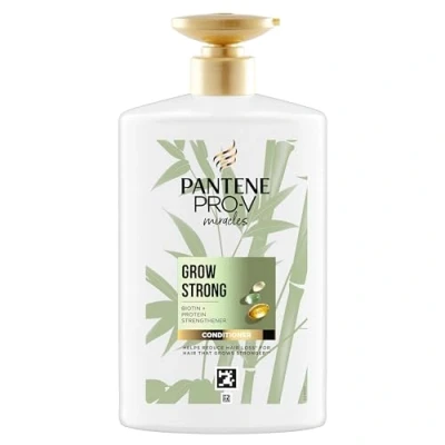 Abbildung von Pantene Pro V Grow Strong Pflegespülung mit Biotin und Proteinverstärker 1000ml Pumpspender. Miracles Hilft, Haarverlust durch Haarbruch zu Reduzieren. Für Trockenes Haar