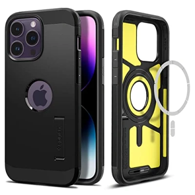 Abbildung von Spigen Tough Armor MagFit Hülle für iPhone 14 Pro Max Schwarz