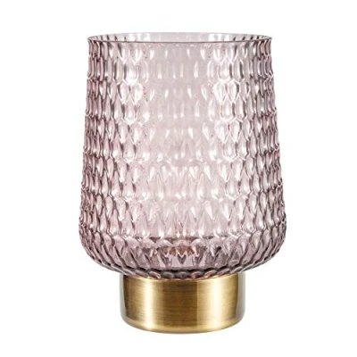 Abbildung von Pauleen 48135 Sparkling Glamour mobile Tischleuchte Glas Tischlampe Timerfunktion 6H Batterie Glaslampe ohne Kabel Grau Glas/Metall