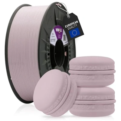 Abbildung von WINKLE PLA HD Pastell Filament 1.75mm Flieder Weiche, 1kg Spule, 3D Drucker Kompatibel mit FDM Druckern, Druckmaterialien, Maßgenauigkeit +/ 0.05mm, Leicht zu Bedrucken