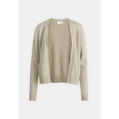 Abbildung von VILA Viril Short Cardigan Strickjacke, Damen, Größe: XS, Natural melange