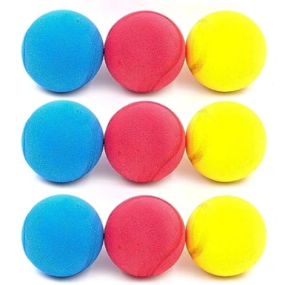 Abbildung von 9er Set weiche Bälle Softbälle Tennisbälle Schaumstoffbälle für Kinder bunt 6,5cm