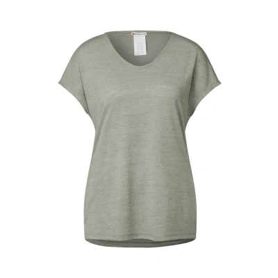 Abbildung von STREET ONE Damen A322690 Leinen Look Shirt, Pale mud Green, 42
