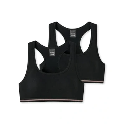 Abbildung von Schiesser 2 PACK Bustier für Kinder, Größe: 176, Schwarz