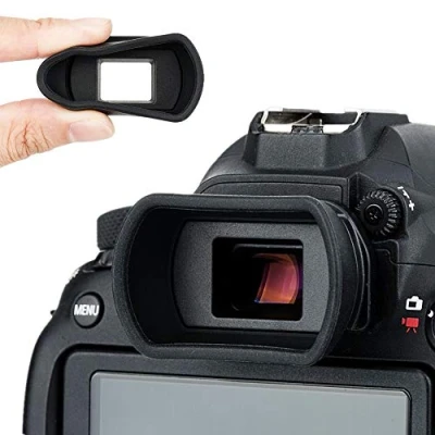 Abbildung von KIWIFOTOS Eyecup Okular für Canon EOS 800D 90D 80D 77D 6D Mark II 5D 70D 60D 60Da 760D 750D 700D 650D 550D 500D 100D 1500D 1300D 1200D 1100D 1000D 3000D Ersetzt EB EF Eye Cup