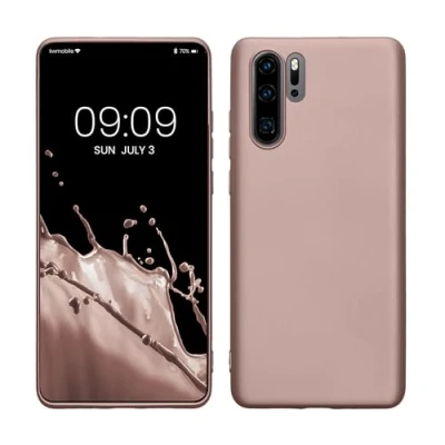 Abbildung von kwmobile Case kompatibel mit Huawei P30 Pro Hülle Schutzhülle aus Silikon metallisch schimmernd Handyhülle Metallic Arctic Berry